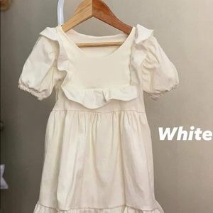 2-3 years old girls dress white